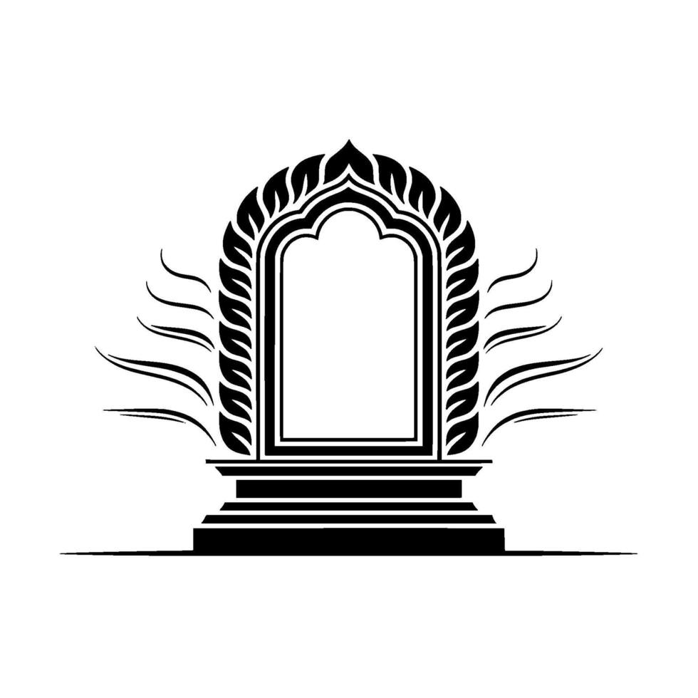 Intricate Archway, Symbolic Portal, Minimalist, Arch vector