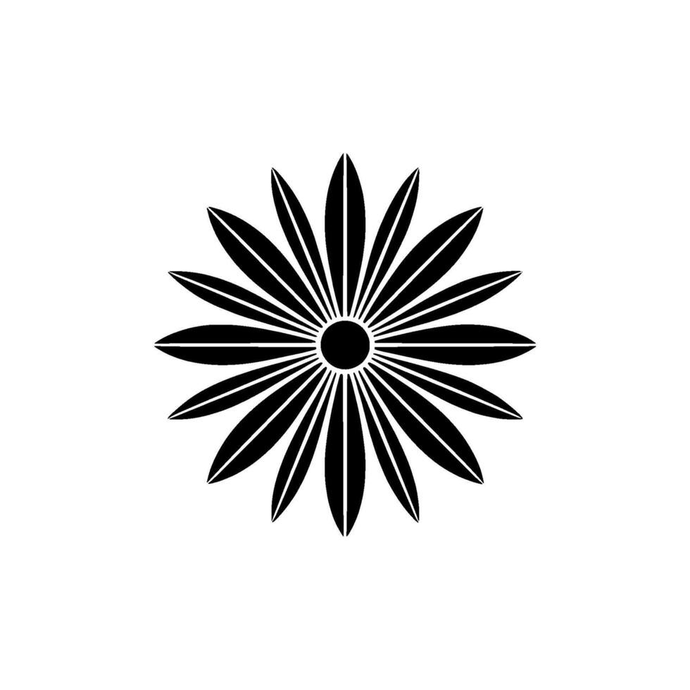 Minimalist Starburst Emblem, Modern Geometric vector
