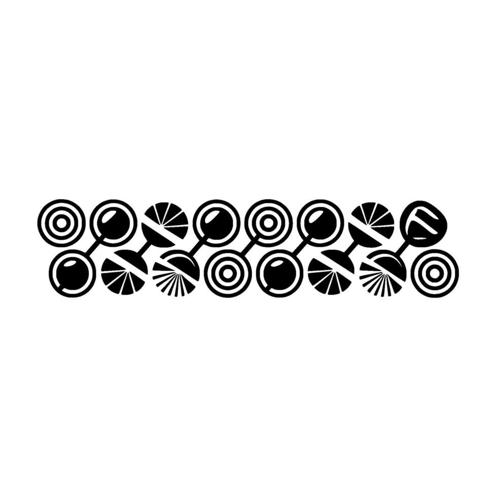 Geometric Radial Pattern, Mid-Century Modern vector