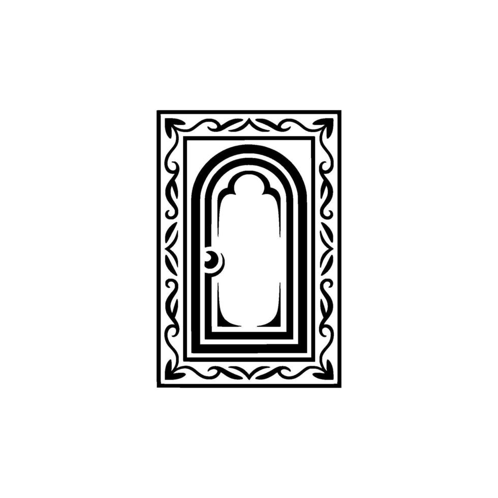 Ornate Archway, Vintage, Minimalist vector