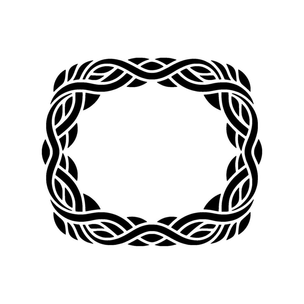 Intricate Celtic Frame, Vintage, Symbolic Border vector