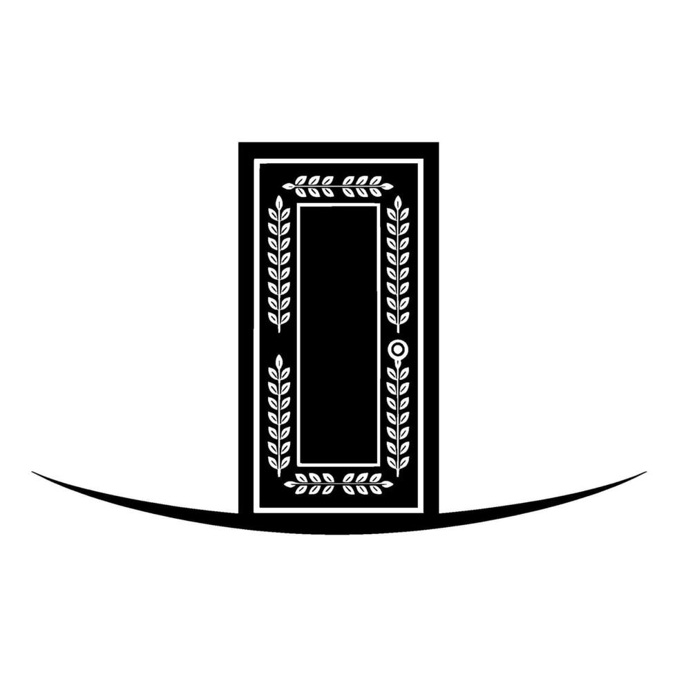 Emblem of Authority Minimalist Military Badge vector