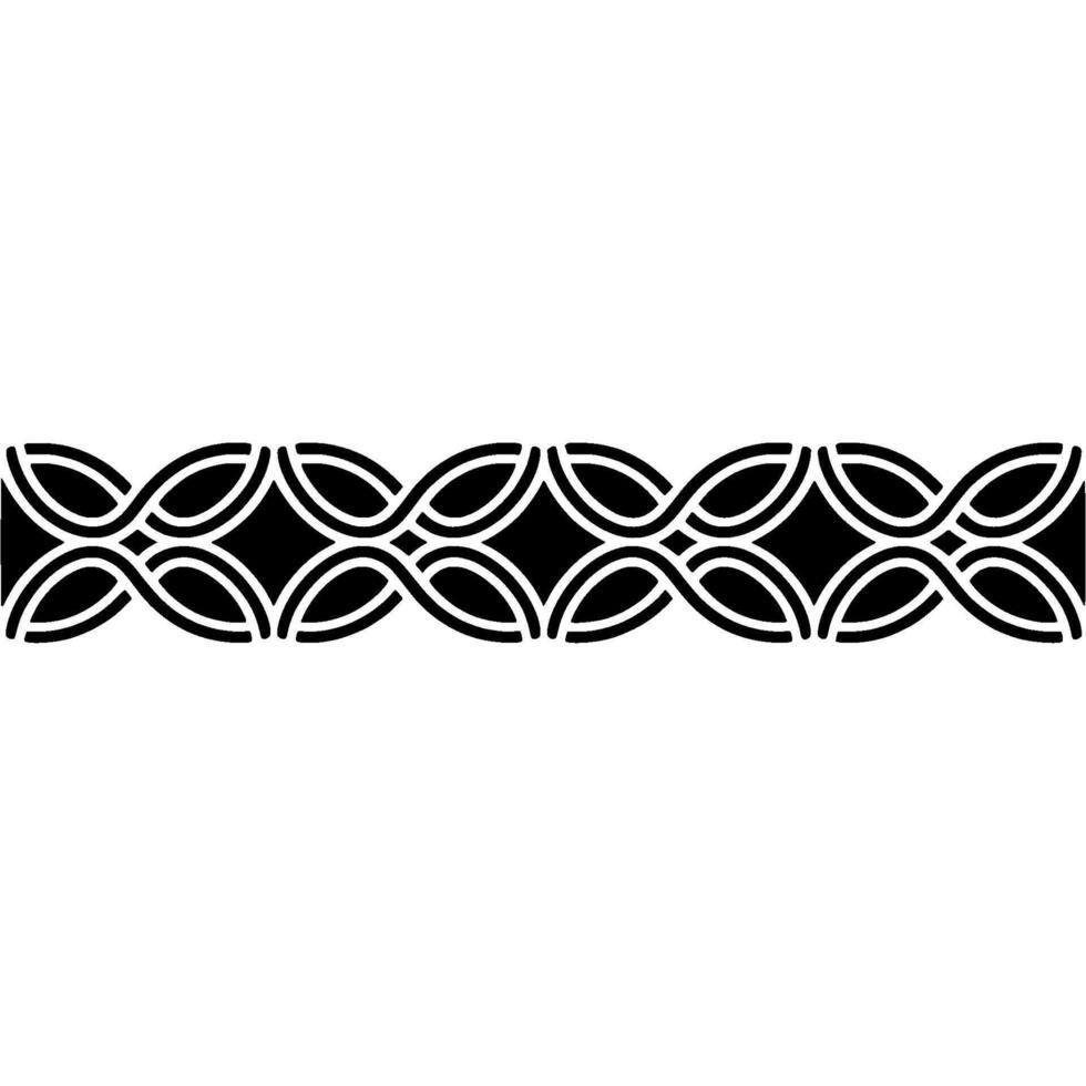 Elegant Celtic Border, Repeating Pattern, Vintage vector