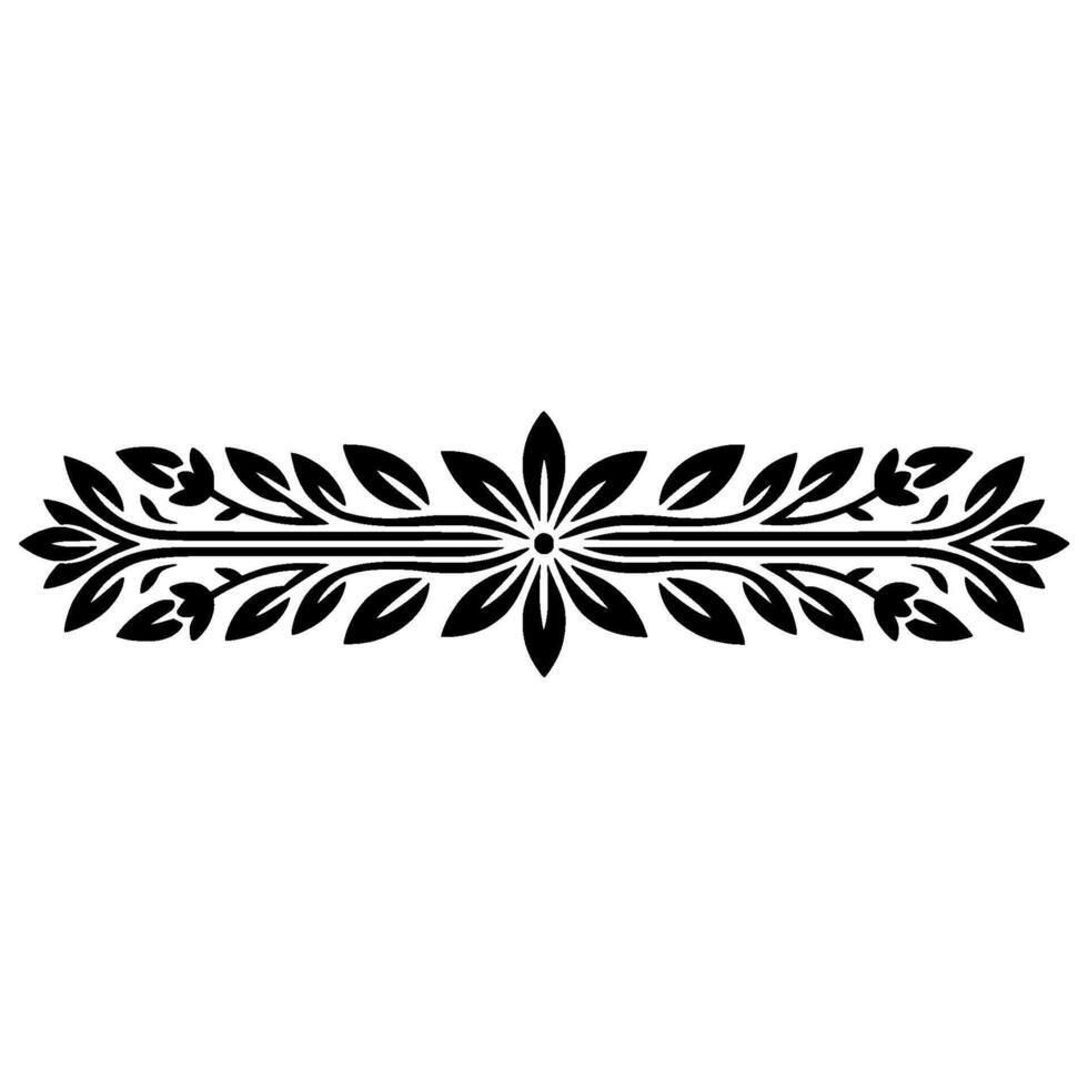 Elegant Floral Divider, Vintage Element, Decorative - Ornamental vector