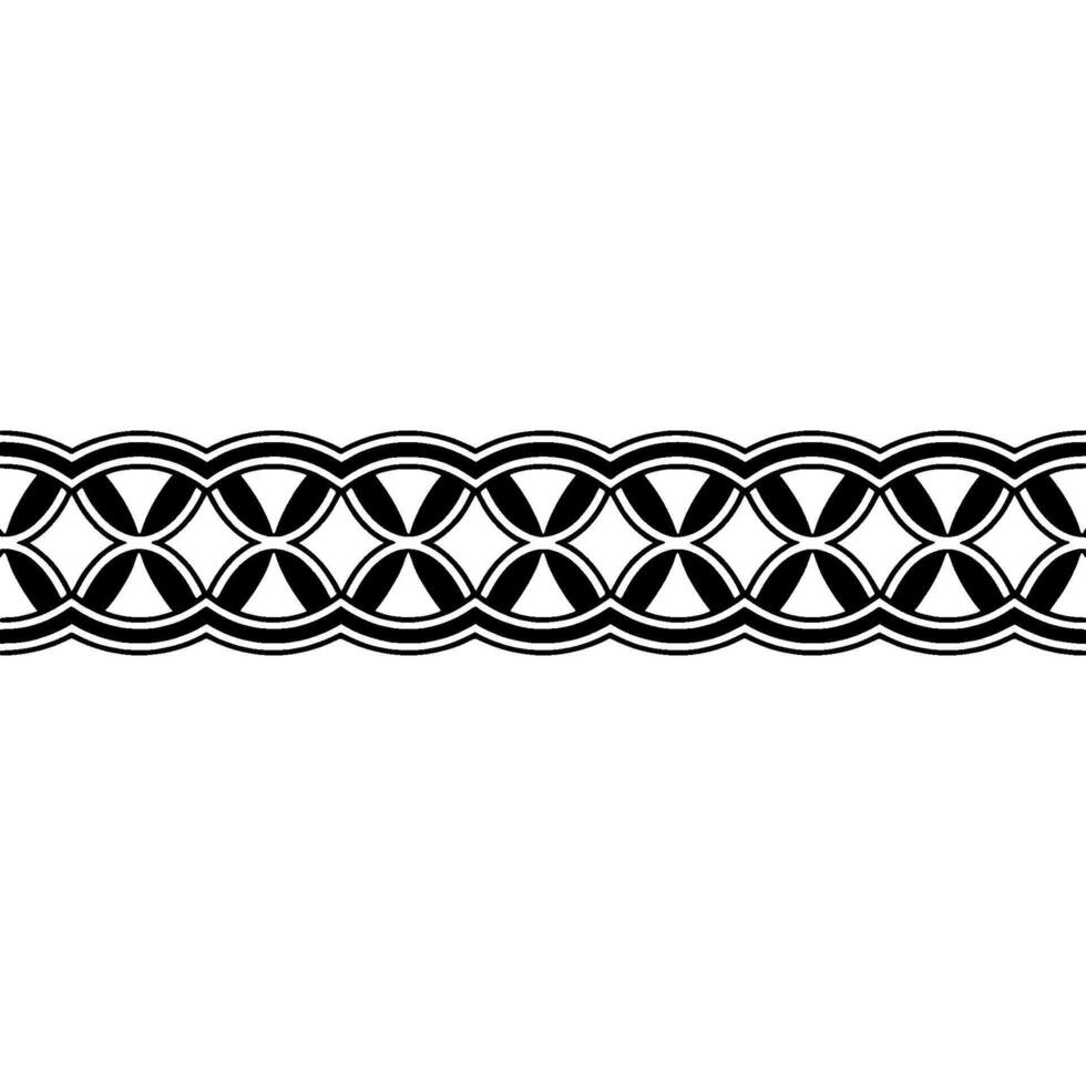 Geometric Loop Border, Minimalist vector