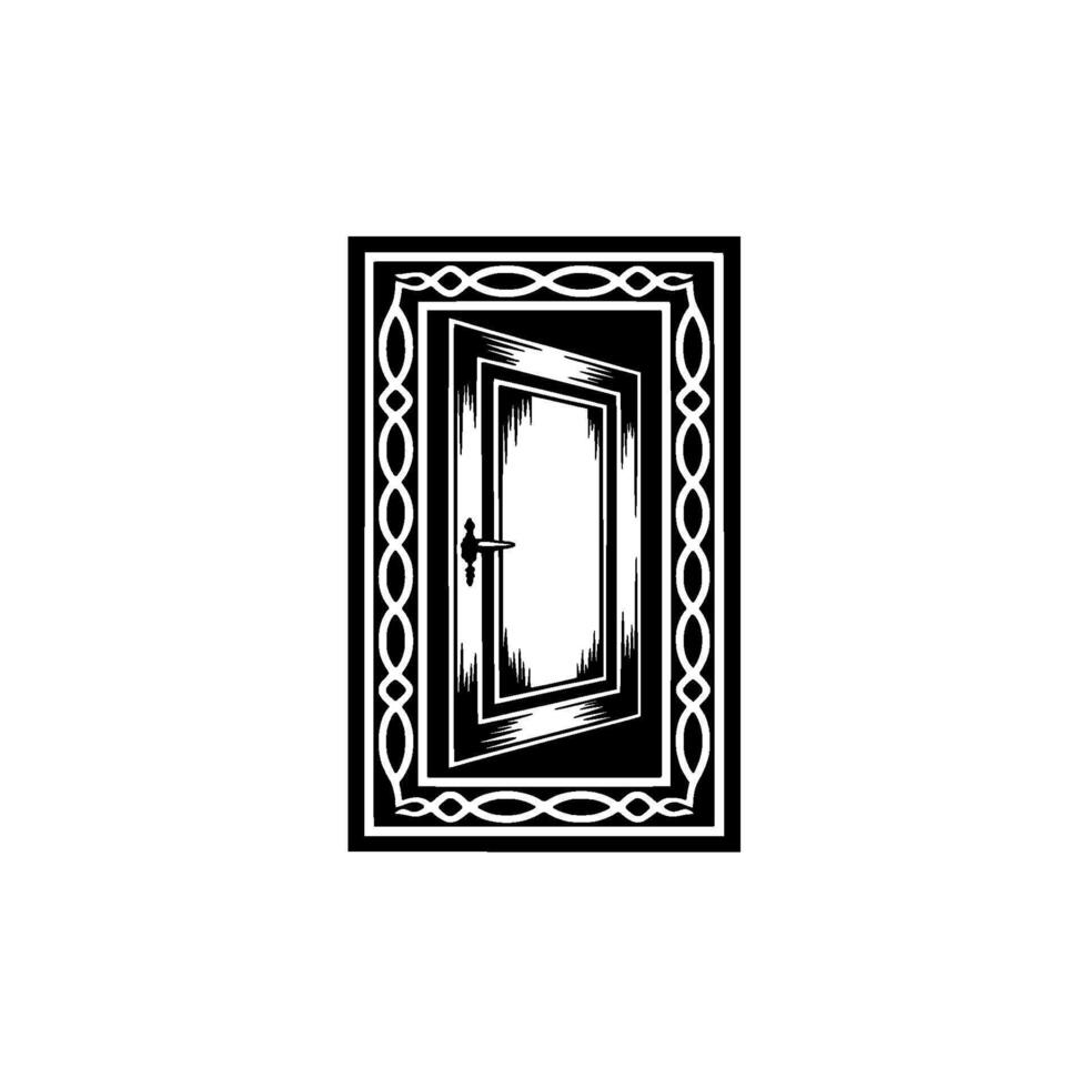 Ornate Doorway, Gothic Portal, Symbolic Transition vector