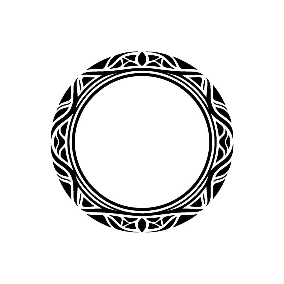 Celtic Circle Ornament, Minimalist, Ancient Motif vector