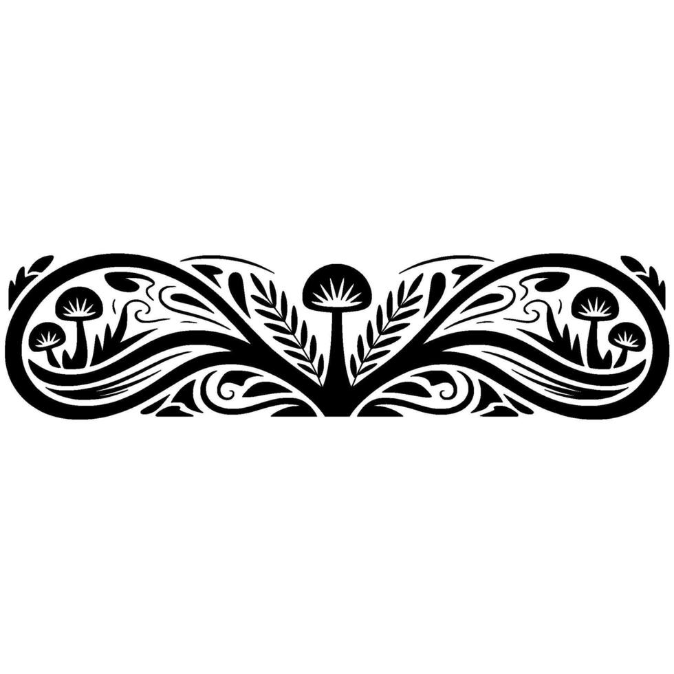 Intricate Floral Border, Vintage, Elegant Ornament - Ornamental vector