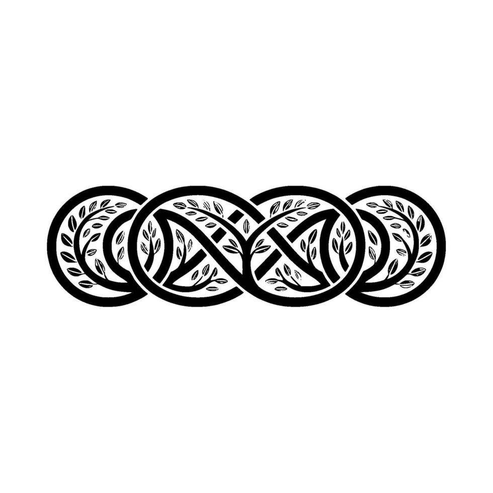 Intricate Celtic Knotwork, Symbolic Infinity vector