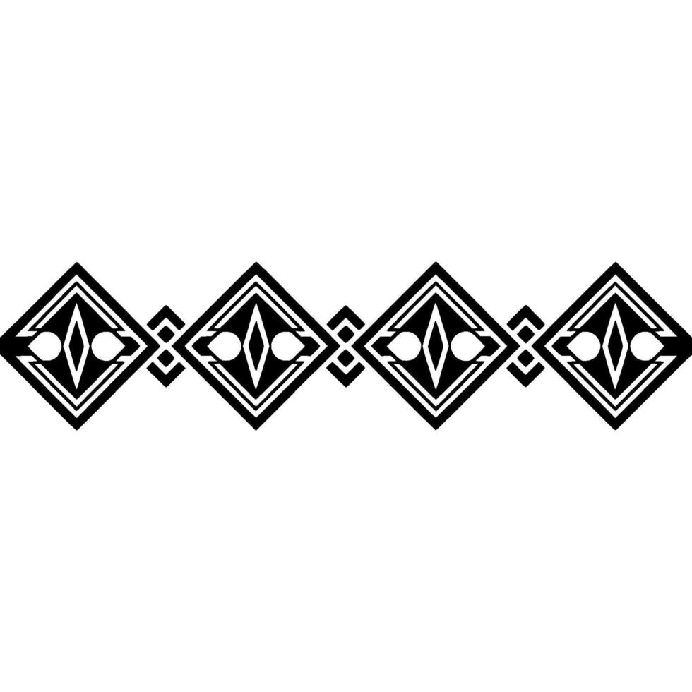 Geometric Deco Border, Elegant Pattern, Vintage - Symmetrical - Art deco vector