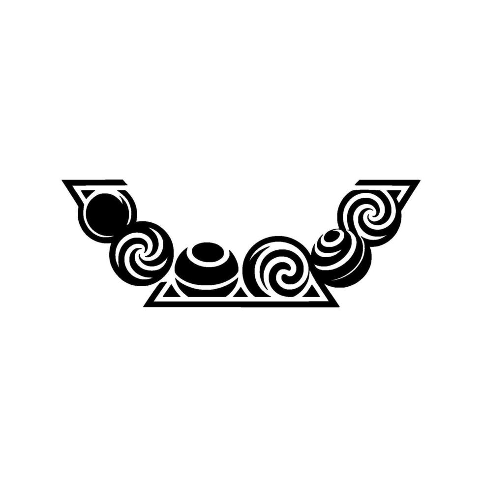 Spiraling Ornament, Minimalist, Elegant Border vector