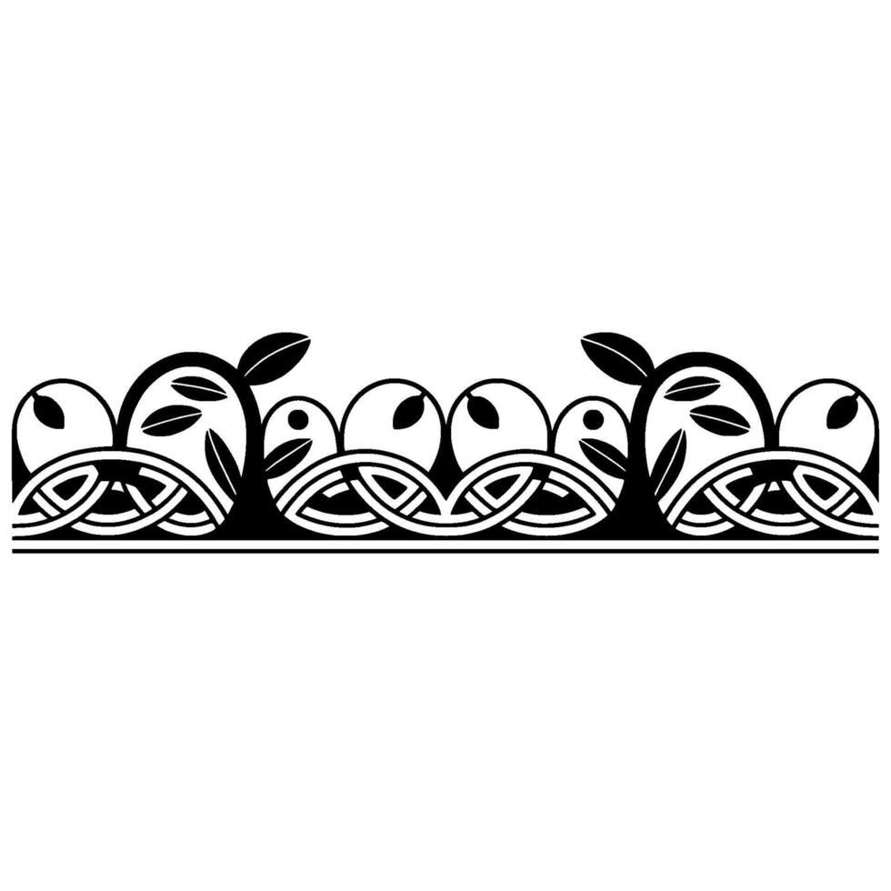 Celtic Knot Border, Elegant, Vintage Motif vector