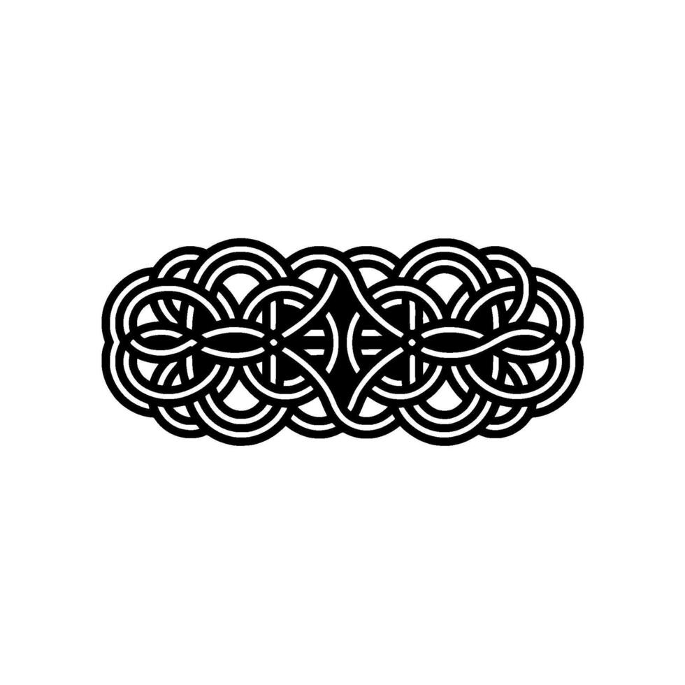 Intricate Celtic Knotwork, Minimalist vector