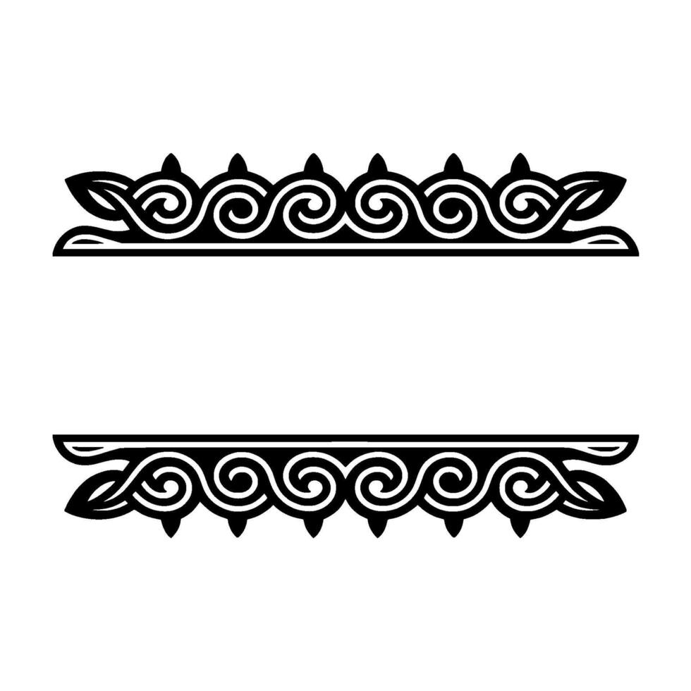 Intricate Celtic Border, Vintage, Decorative Element - Swirl vector