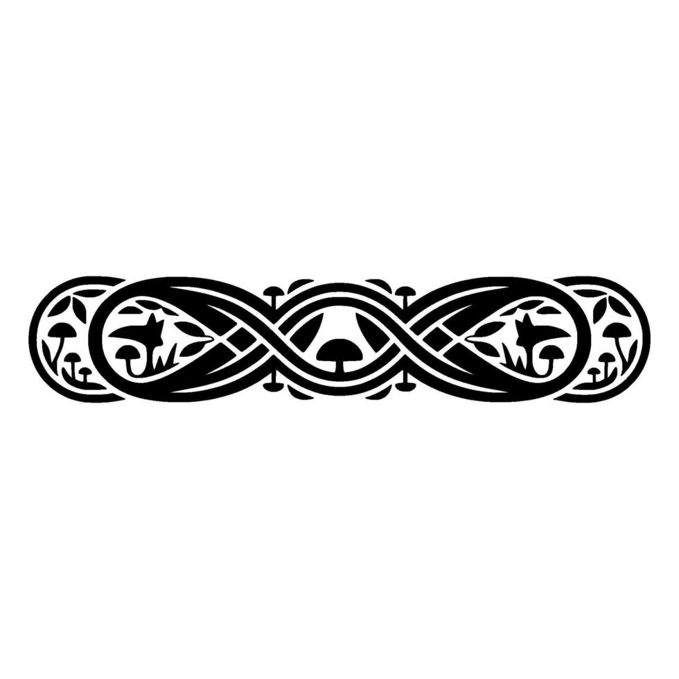 Intricate Celtic Infinity Ornament, Vintage vector