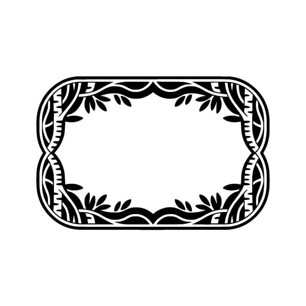 Art Nouveau Oval Frame, Botanical Ornamentation, Ornament vector