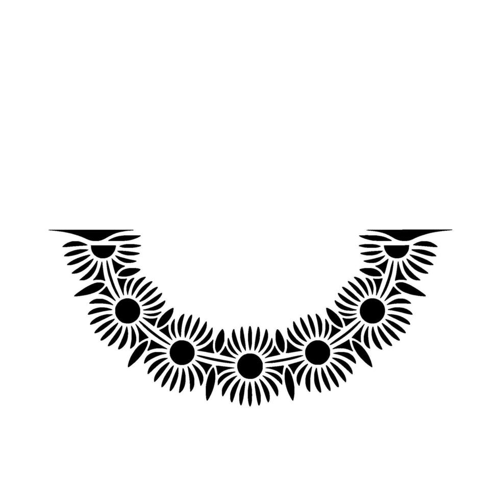 Stylized Floral Arch, Minimalist vector