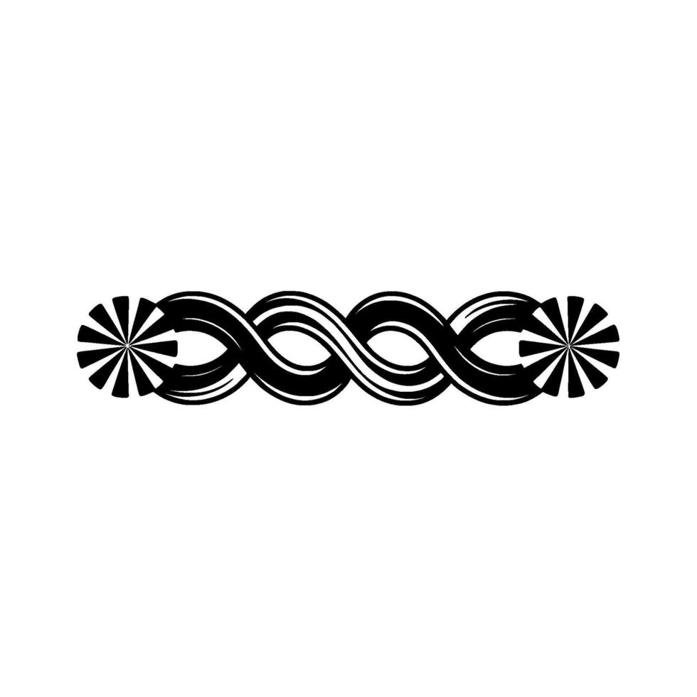 Elegant Spiral Border, Minimalist, Symbolic Infinity vector