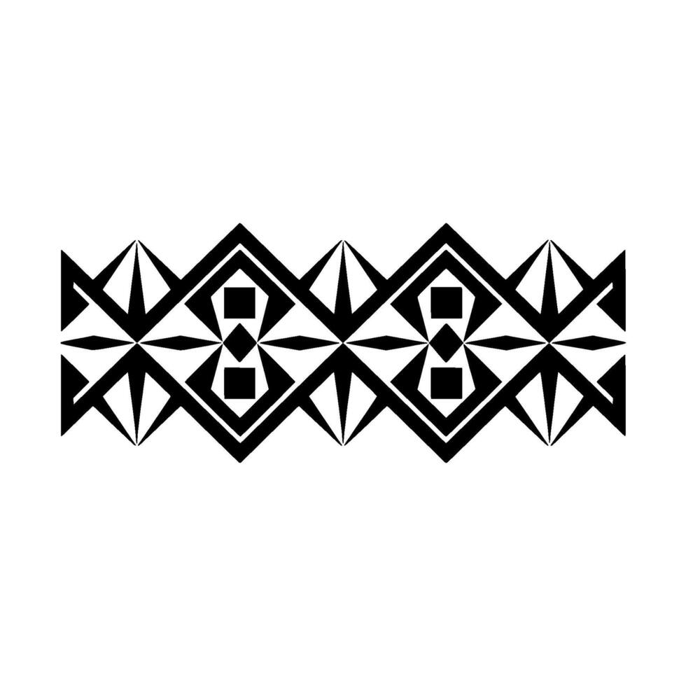 Geometric Tribal Border, Minimalist, Black White, Abstract vector