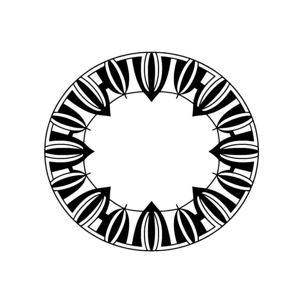 Geometric Radial Pattern, Minimalist, Circular vector