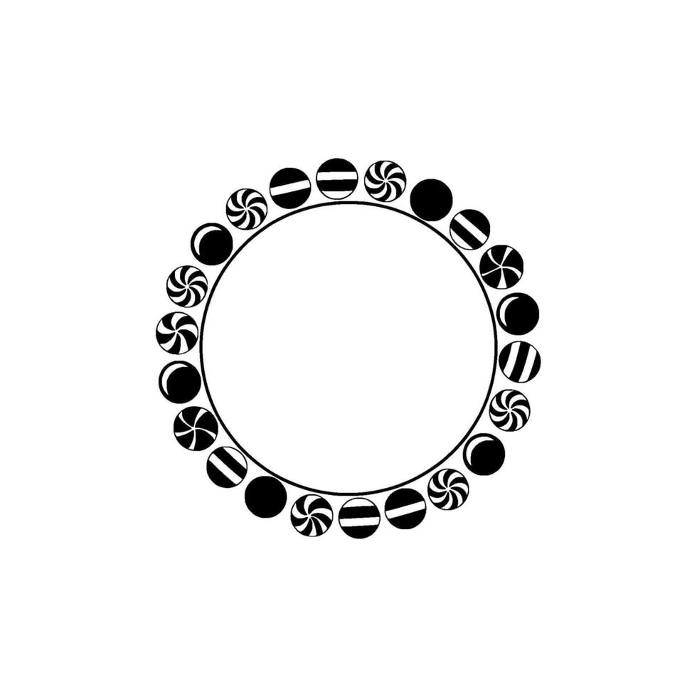 Circular Candy Pattern, Minimalist - Circle vector