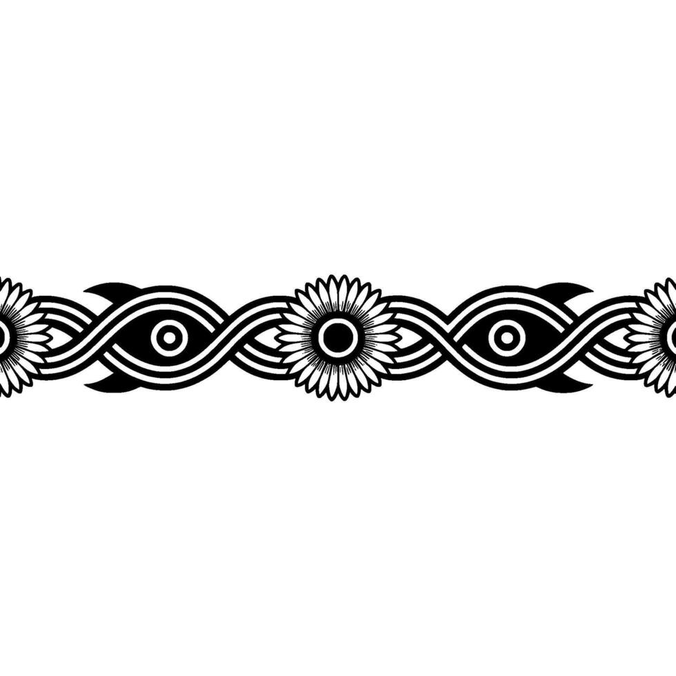 Intricate Floral Border, Celtic, Vintage Motif vector
