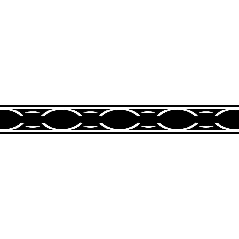 Geometric Rope Border, Minimalist vector