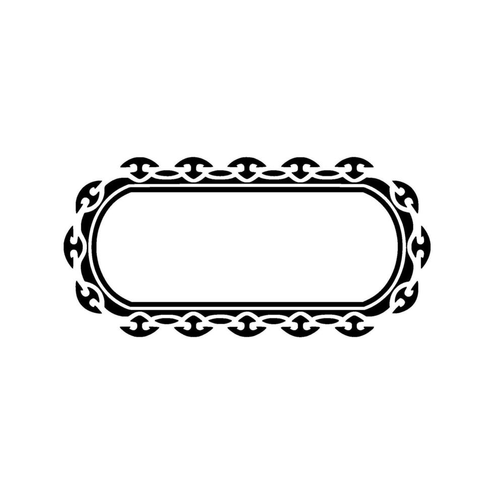 Intricate Ornamental Frame, Vintage vector