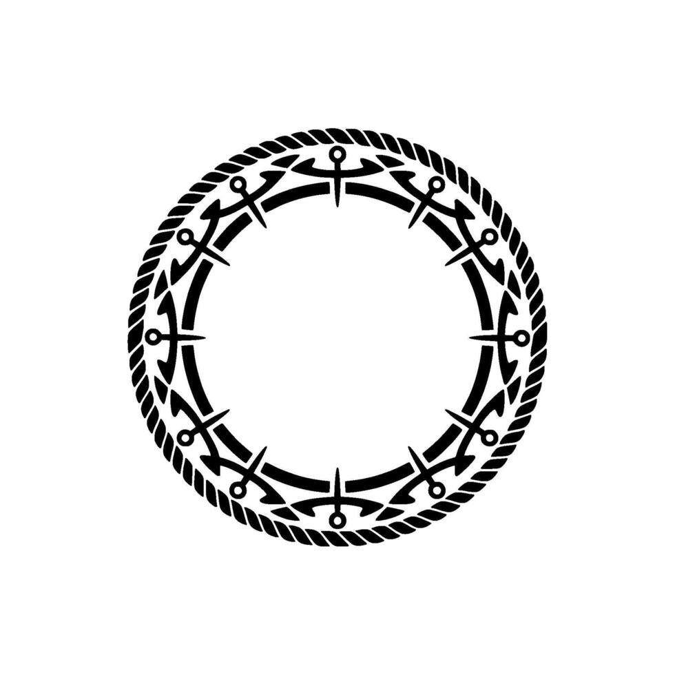 Intricate Celtic Circle, Symbolic Border, Ancient Motif vector