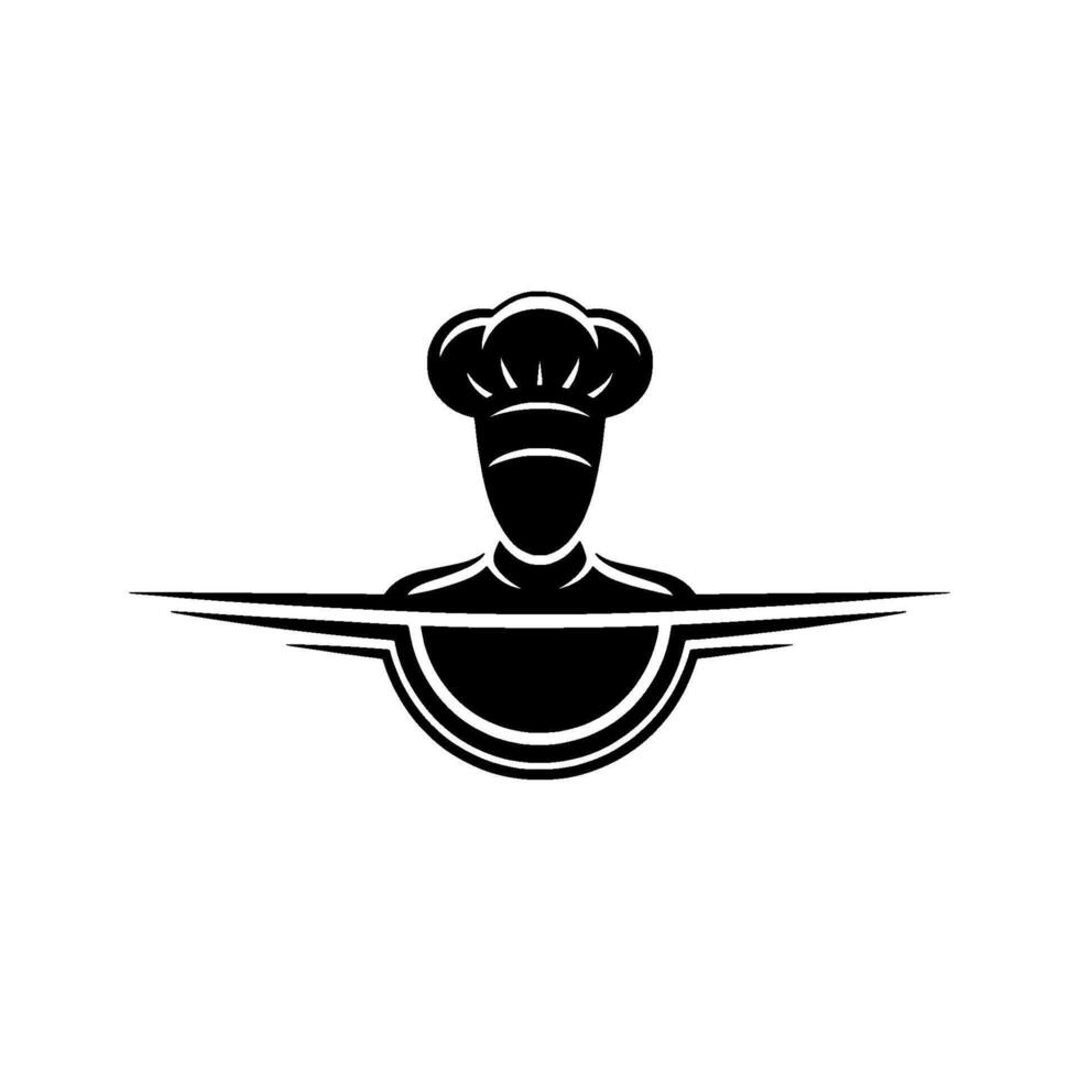Culinary Minimalist Chef Emblem vector