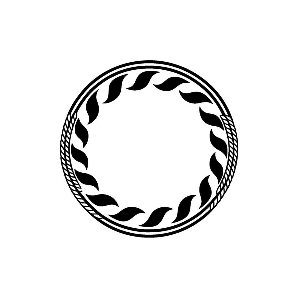 Abstract Circular Emblem, Geometric Wave vector