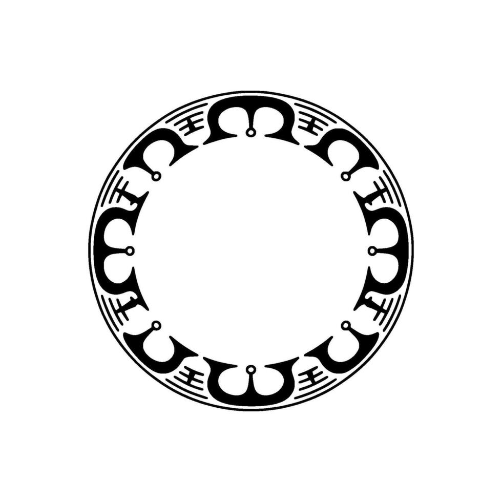 Circular Celtic Knot, Intricate, Symbolic Motif vector