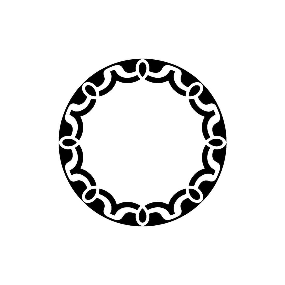 Intricate Celtic Circle, Minimalist, Symbolic Ornamentation vector