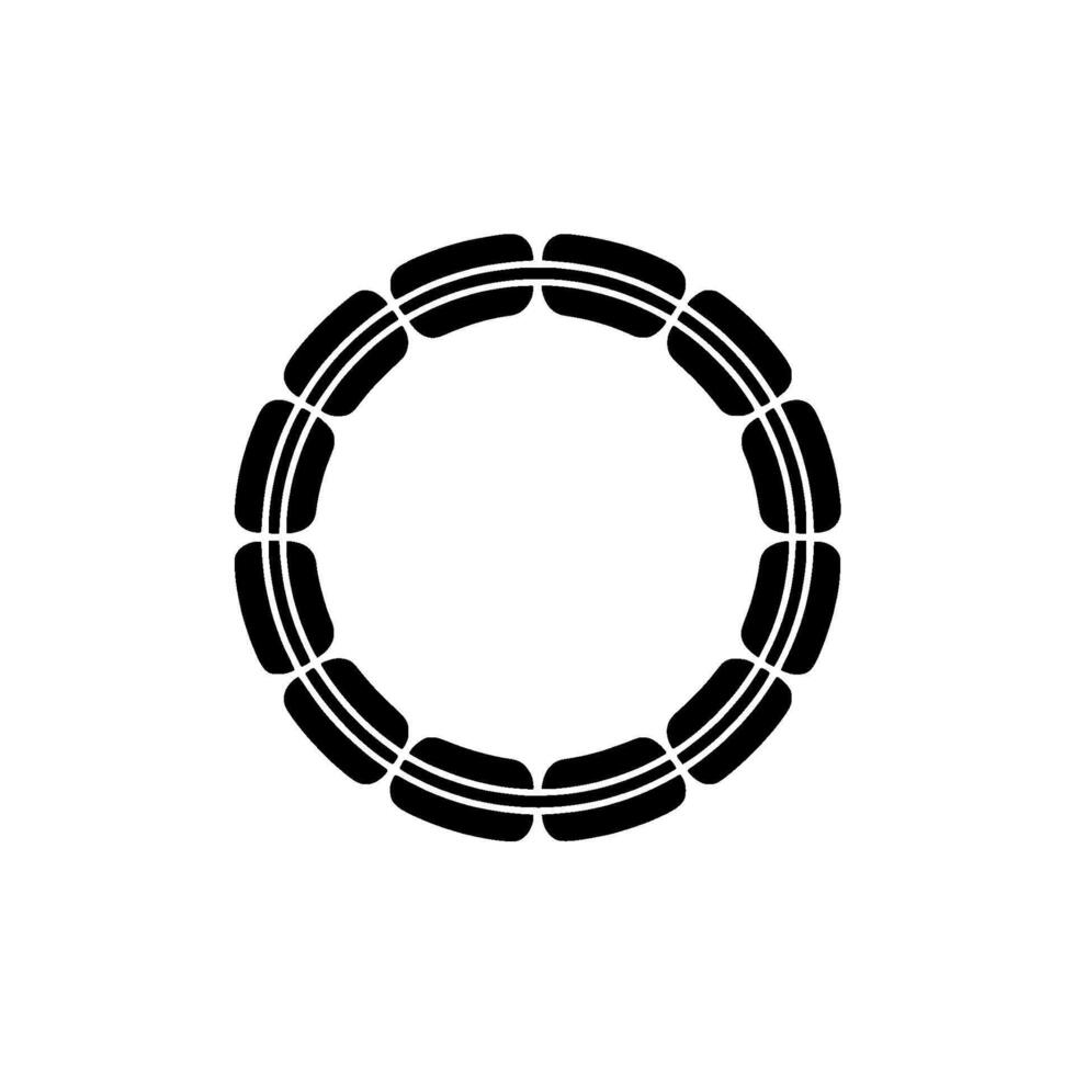 Circular Sandwich Emblem, Minimalist Branding vector