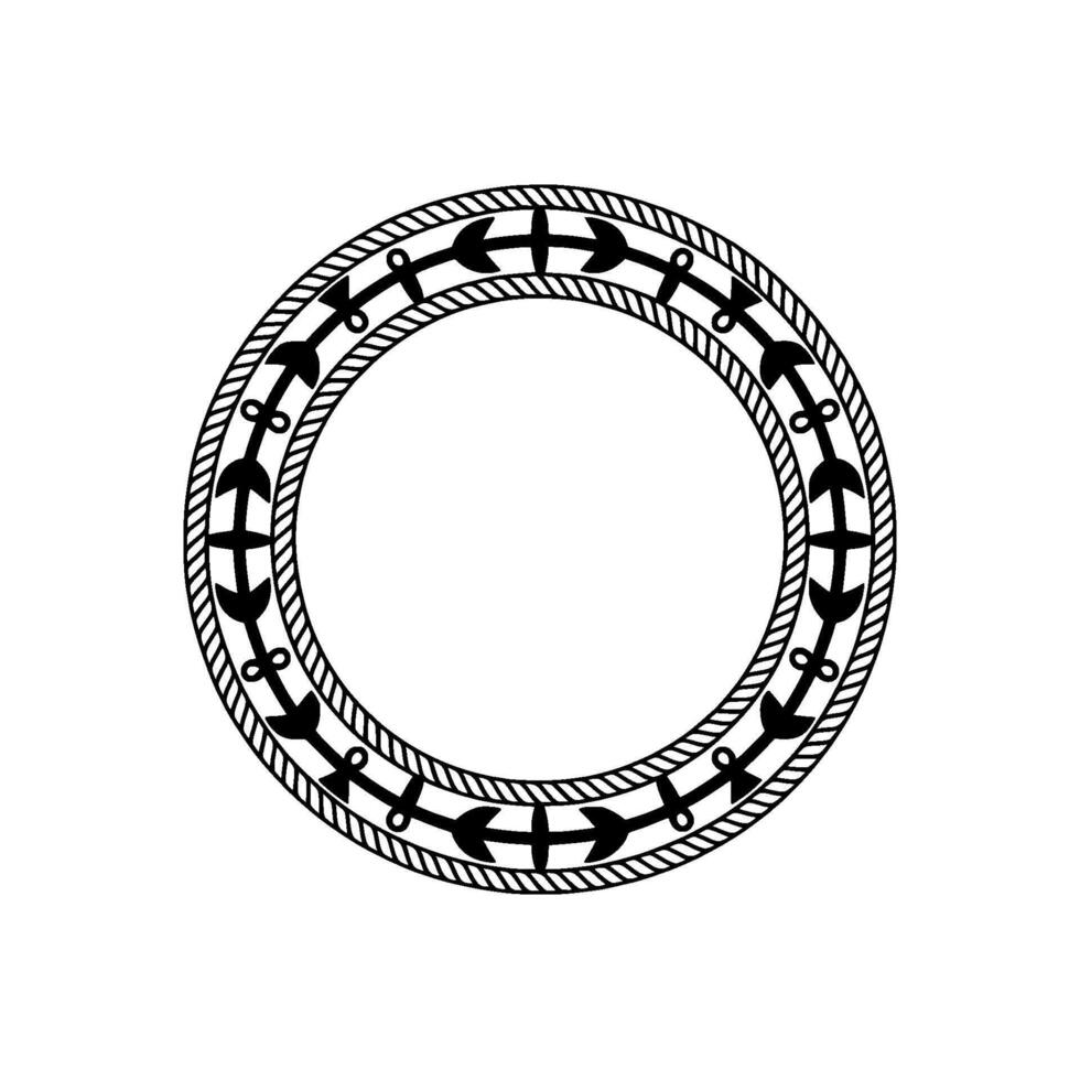 Intricate Circular Ornament, Vintage Border, Decorative vector