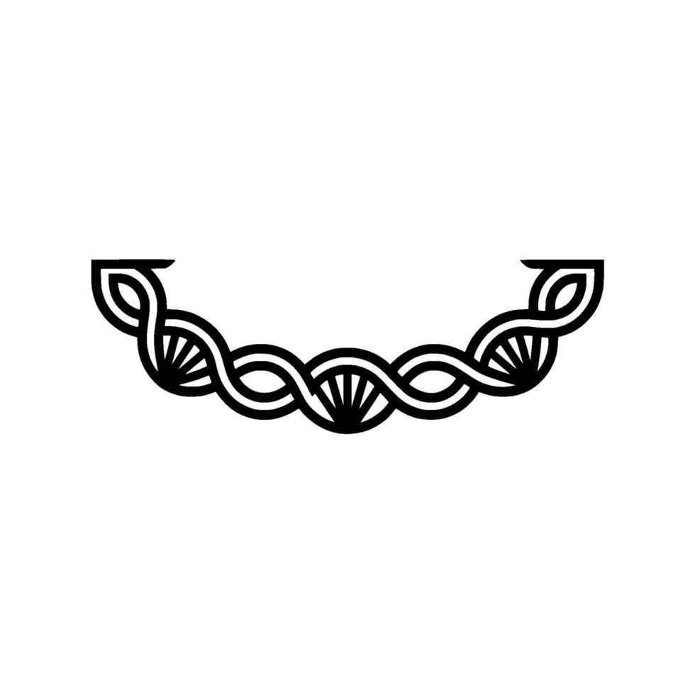 Intertwined Spirals Minimalist vector