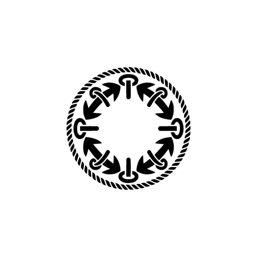 Circular Arrow Motif, Minimalist, Symbolic Rotation vector