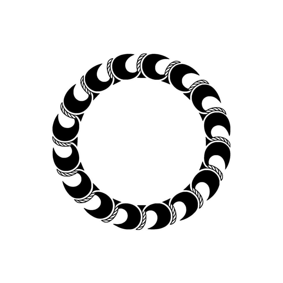 Lunar Cycle, Minimalist Circle, Symbolic vector