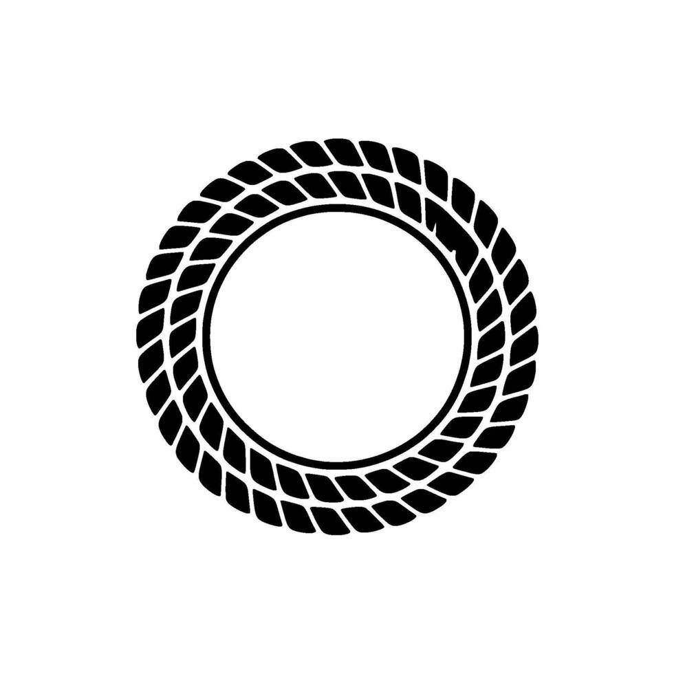 Minimalist Tire Frame, Circular Motion, Modern vector