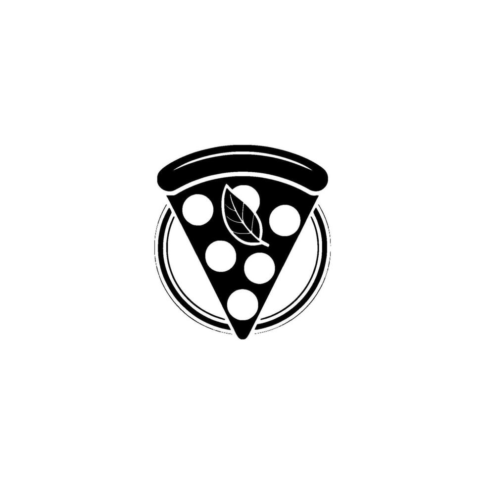 Minimalist Pizza - Fresh Delicious vector