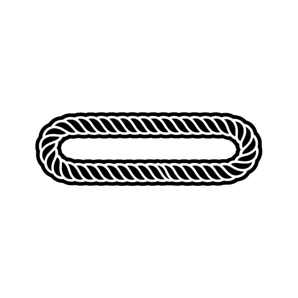 Intricate Rope Knot, Minimalist Silhouette vector