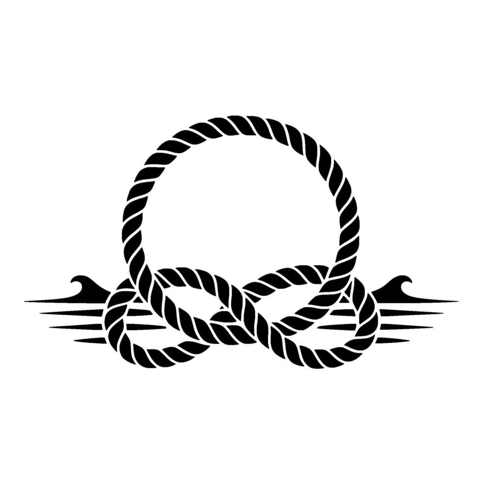 Eternal Knot Nautical Symbol of Strength and Connection vector
