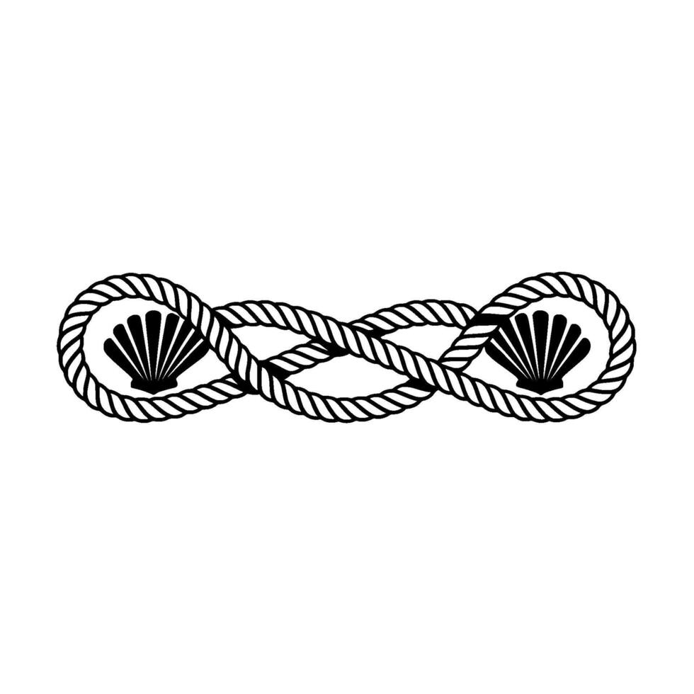 Intertwined Rope Shells - Symbolic Infinity vector