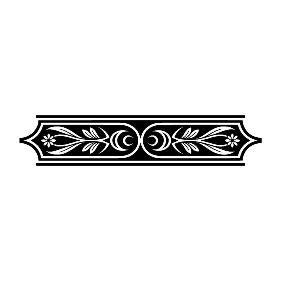 Elegant Vintage Decorative Border, Classical, Lineart vector