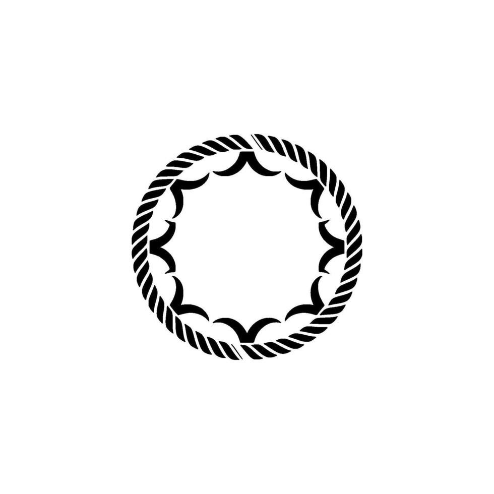 Nautical Circle Emblem, Vintage Maritime, Wave vector
