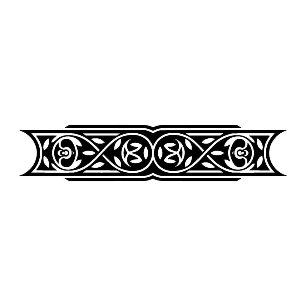Intricate Celtic Border, Vintage Ornamentation, Stylized vector