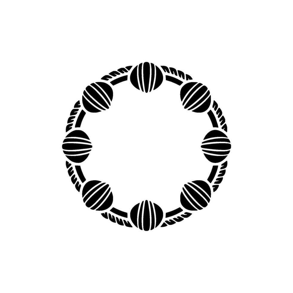 Minimalist Circular Pattern, Abstract, Geometric Motif vector