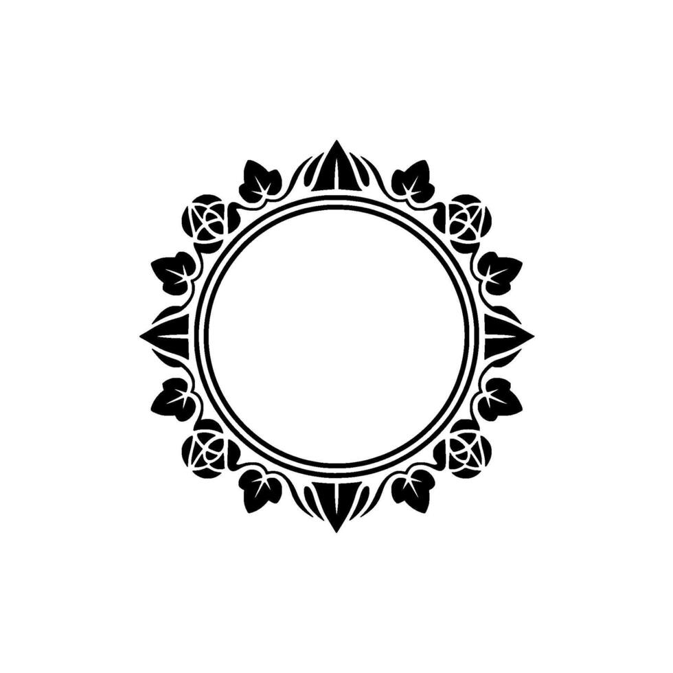 Intricate Celtic Frame, Vintage, Elegant Border - Floral vector
