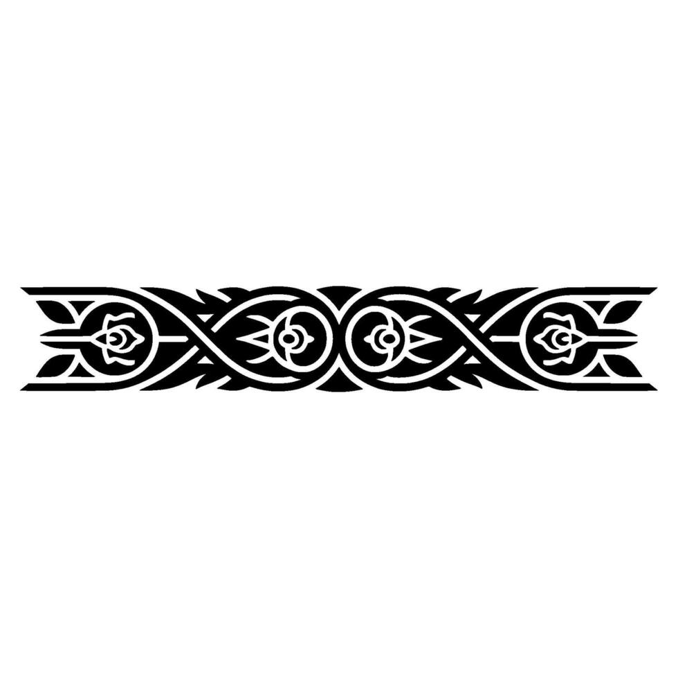 Intricate Celtic Border, Vintage, Decorative Element - Symmetrical vector