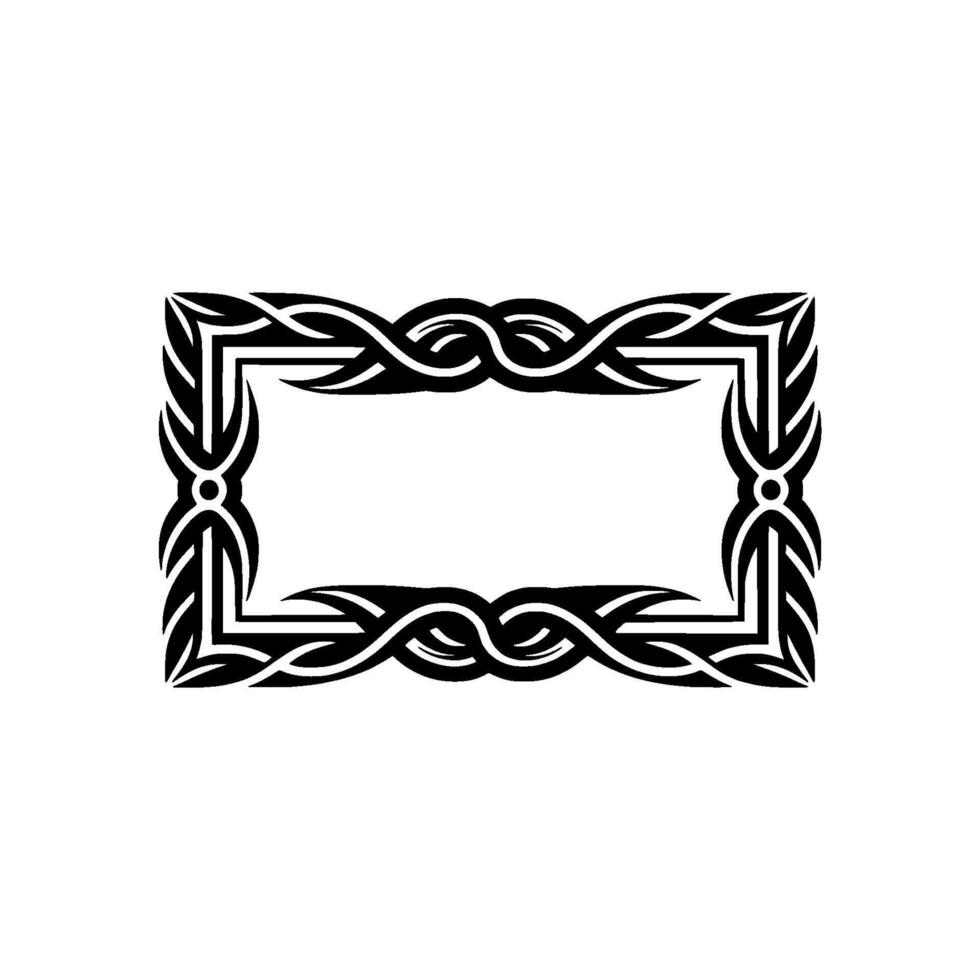 Intricate Tribal Frame, Elegant Border - Celtic vector